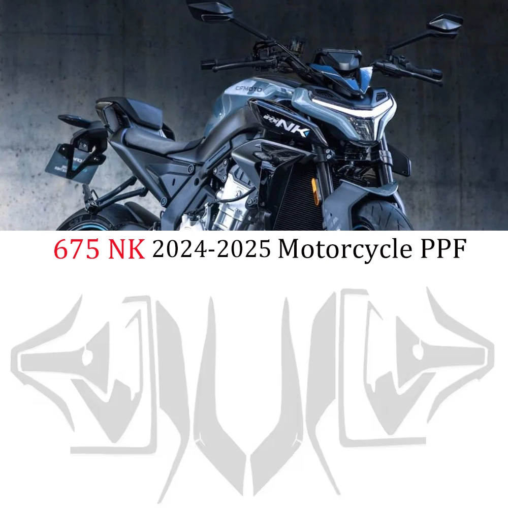 

For CFMOTO 675NK 2025 Invisible Protective Film 675NK PPF Motorcycle TPU Paint Protection Film Anti-Scratch UV Resistant Kit