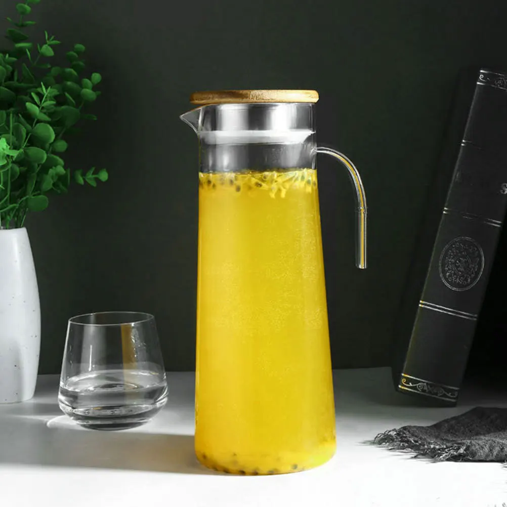 

Clear Acrylic Water Pitcher 2L Large Capacity Bpa-Free Drinking Jug With Lid For Home Office Kitchen Tea Beverage Storage