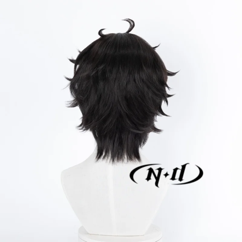 ND Zhu Yaoxing 코스프레 가발 Touqi Guaitan 코스프레 검은 머리 가발 코믹 콘 Coser 의상 테마 게임 파티 내열성