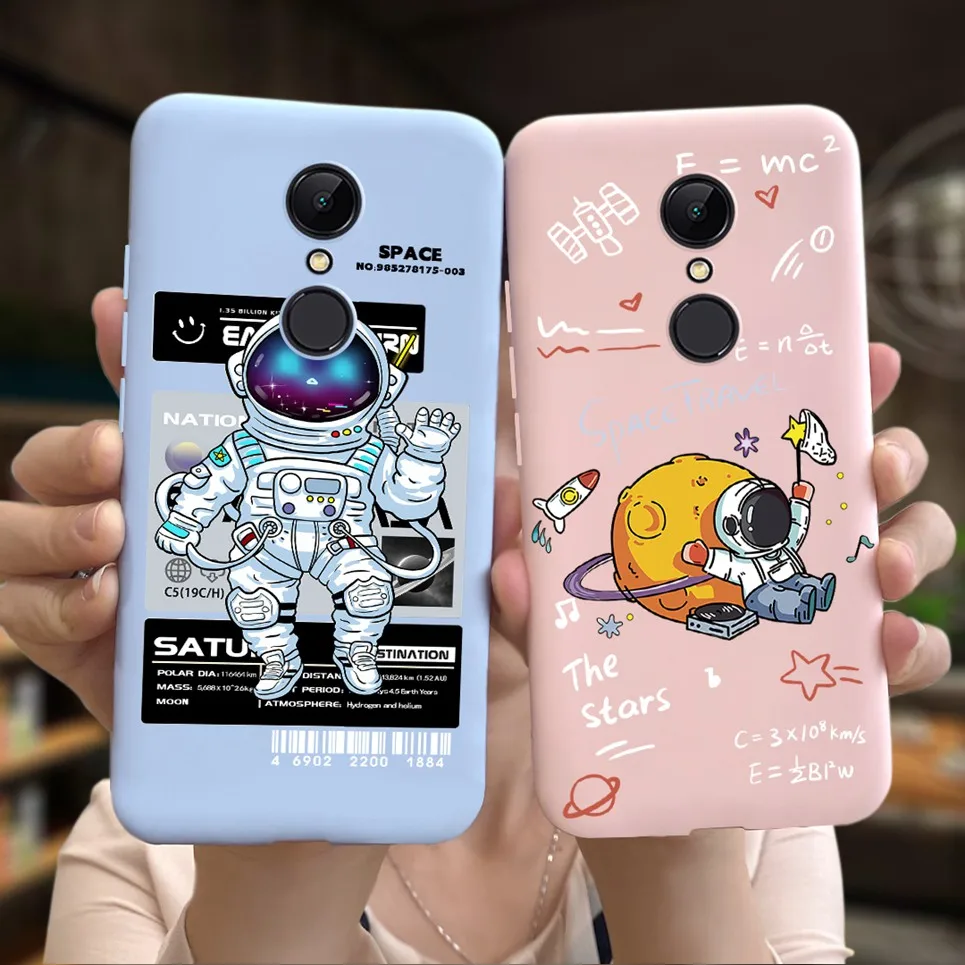 For Xiaomi Redmi 5 5a 5 Plus Case Astronaut Black Moom Midnight Pattern Soft TPU Silicone Fundas For Redmi5 5Plus 5+ Housing