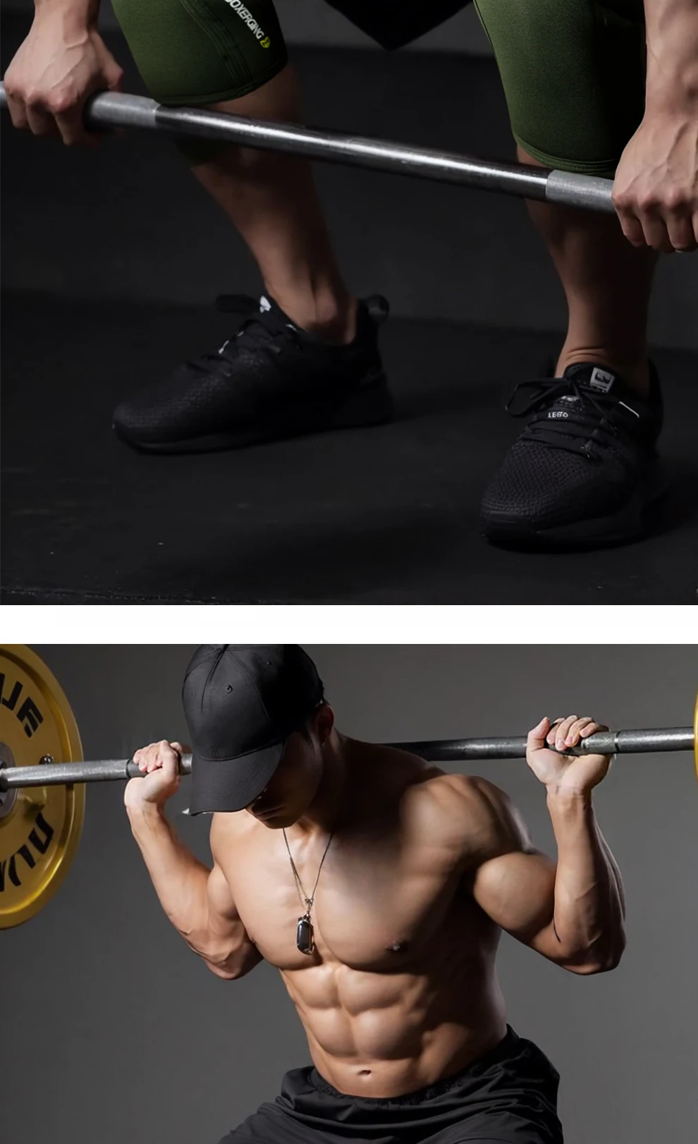 1 Paar Sport-Knieschützer, Kompression, Kniebeugen, Gewichtheben, unter Druck, Crossfit, Training, Knieschützer, Unterstützung für Damen und Herren, Knieschutz – Detail 6