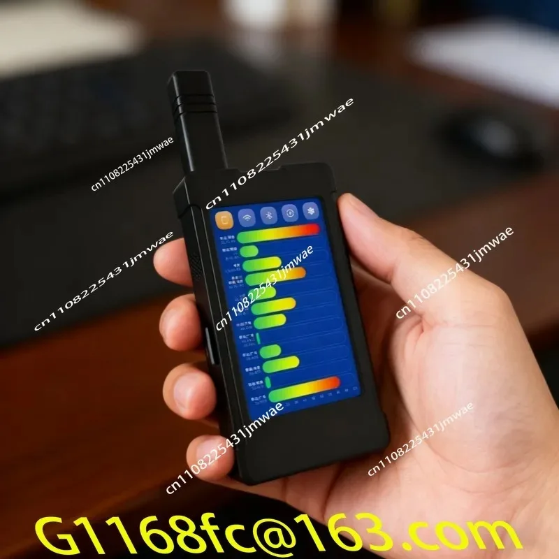 1MHZ-6GHz Handheld Wireless Signal Detection Tag GSM/GPRS/EDGE/3G/4G/5G Wireless Camera, Wifi。 GPS Positioning