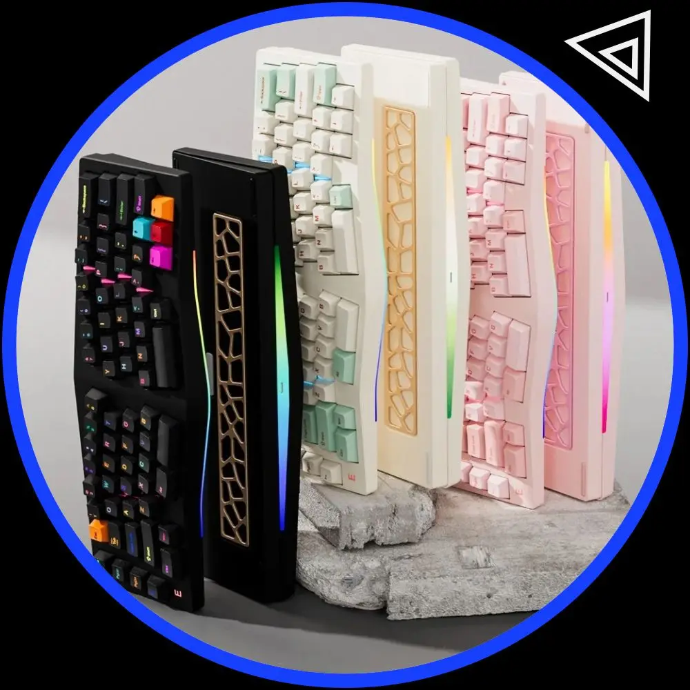 

MMD EIF68 Alice Беспроводная Bluetooth-клавиатура Алюминиевая клавиатура с ЧПУ для киберспорта Gaming Mechanica Поддержка клавиатуры QMA/VIA Компьютерный аксессуар