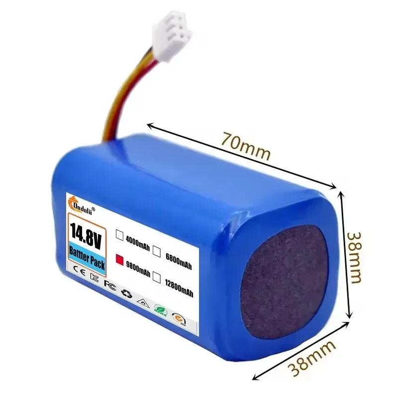 Batería de iones de litio de 14,4 V, 12800mAh, 18650 para LIECTROUX C30B XR500 E30 para PROSCENIC 800T 830P 820P 820T 820S Robot aspirador