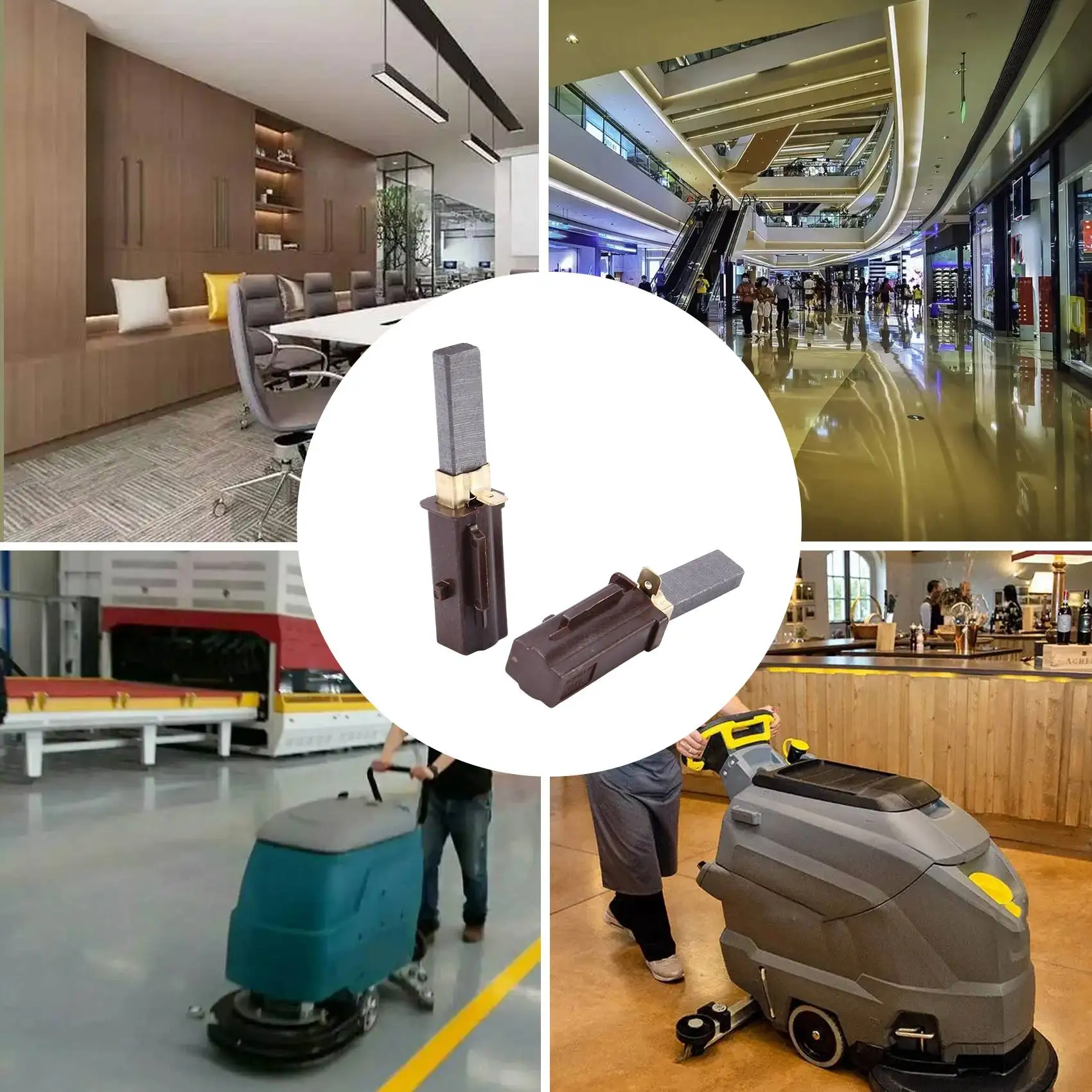 4 عبوات من فرشاة الكربون لمحرك الفراغ لـ Ametek Lamb 2311480 , 333261 , 33326-1