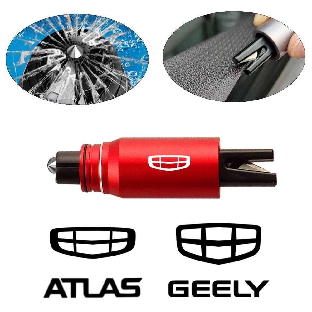 Car Safety Hammer For Geely Tugella Emgrand ATLAS Pro AZKARRA Coolray GLEAGLE OKAVAGO ICON GX3 Preface BINRAY Auto Accessories