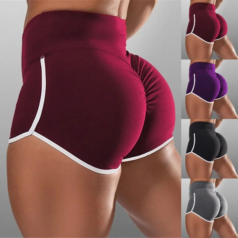 Summer Women Shorts for Sports Fitness Gym Skinny Slim Shorts Causal Yoga Shorts Low Waist Stretchy Short Pants Gym Clothing