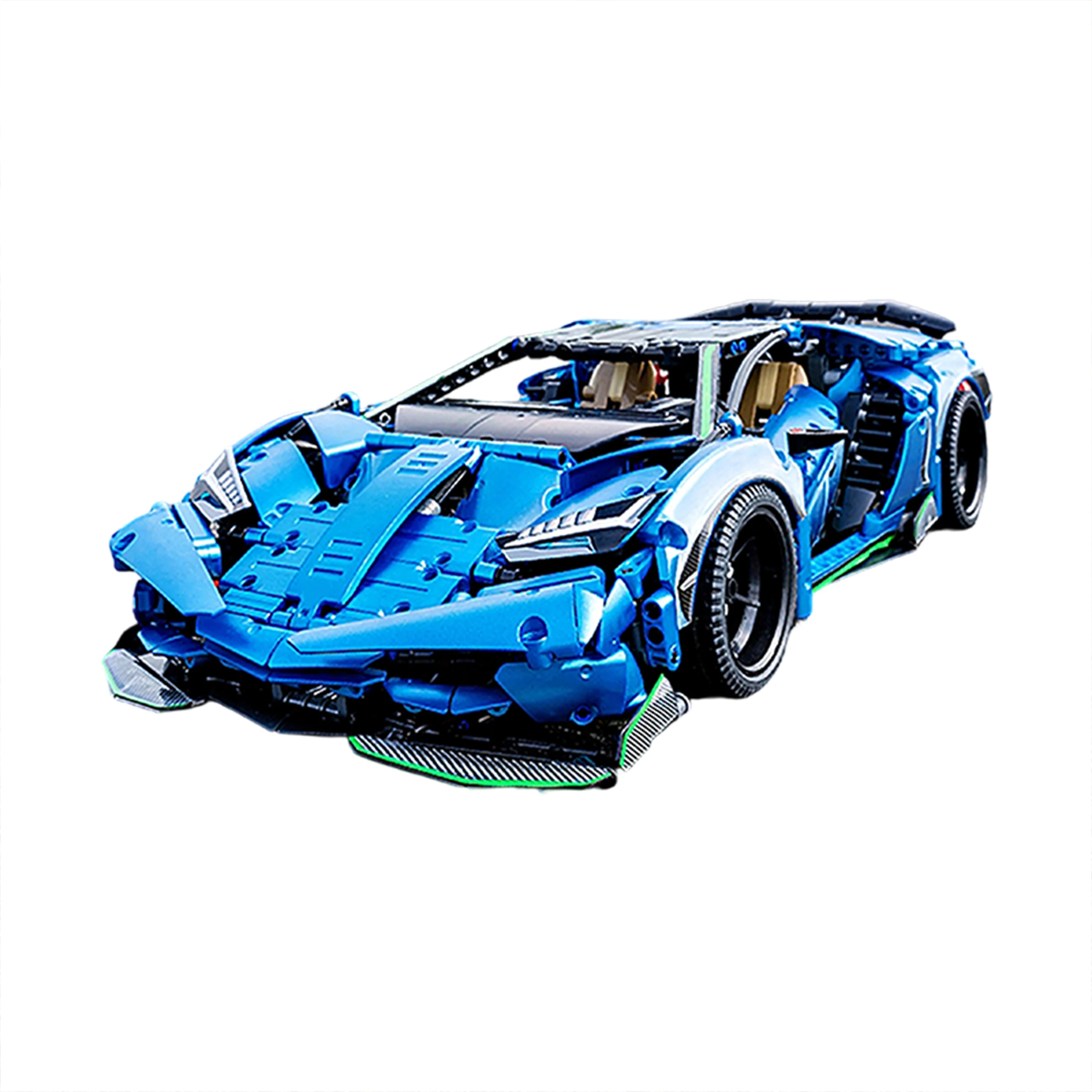 1922PCS 1/10 Schaal Super Racewagen Bouwstenen Kit DIY Sportwagen Model met Optionele Power Functies Creatieve Display gift