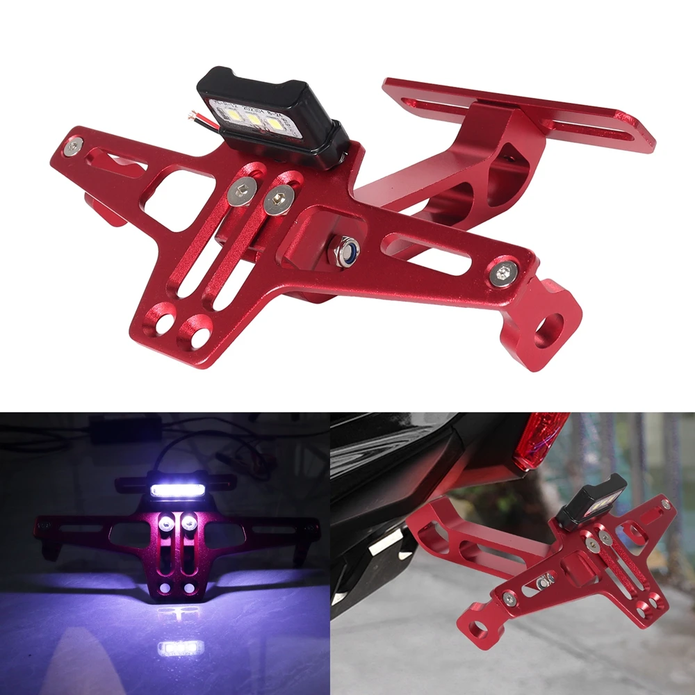 Motorrad Hinten Kennzeichen Halterung Aluminium Legierung Halterung Motorrad Universal Zubehör Motorrad Modifikation Teile