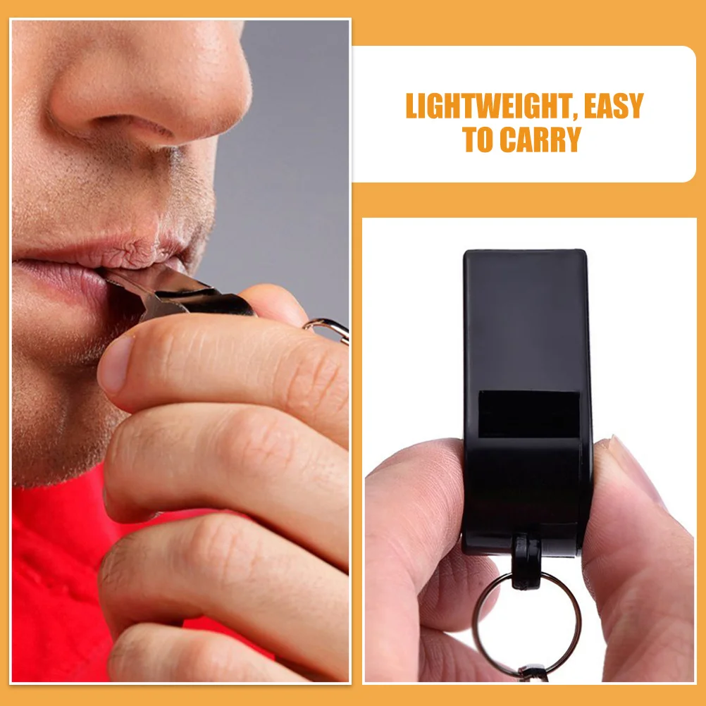 

10Pcs Emergency Whistle Durable Plastic Outdoor Survival Sports Keychain Portable Loud Whistles Referee Soccer Safety