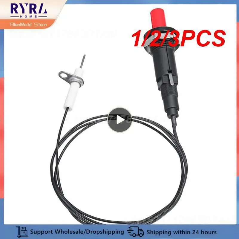 1/2/3PCS Gas Heater Piezo Igniter Spark Plug Button Household Kitchen Barbecue Piezo Spark Ignition Set With Cable Appliance