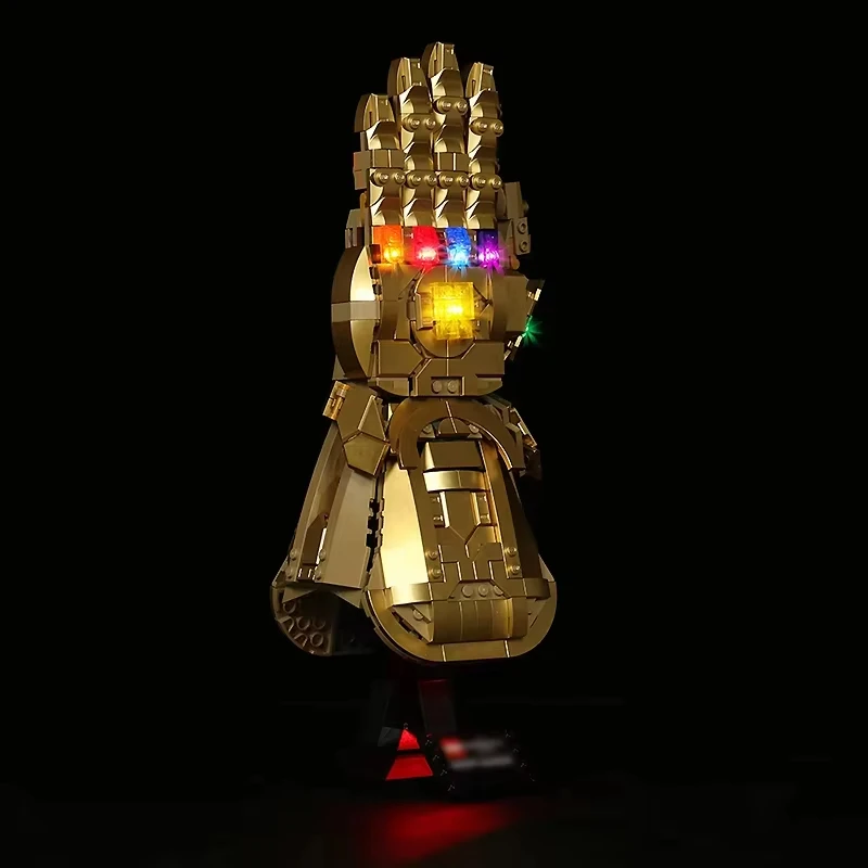 مجموعة إضاءة LED DIY لـ LEGO 76191 Infinity Gauntlet (إضاءة LED فقط، بدون نموذج كتل)