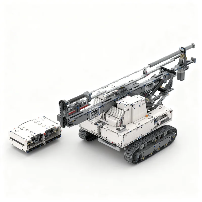 2521pcs MOC Liebherr LB Rotary Drilling Rig Alternate Technical Model Building Blocks Christmas Gift Construction Toy Display