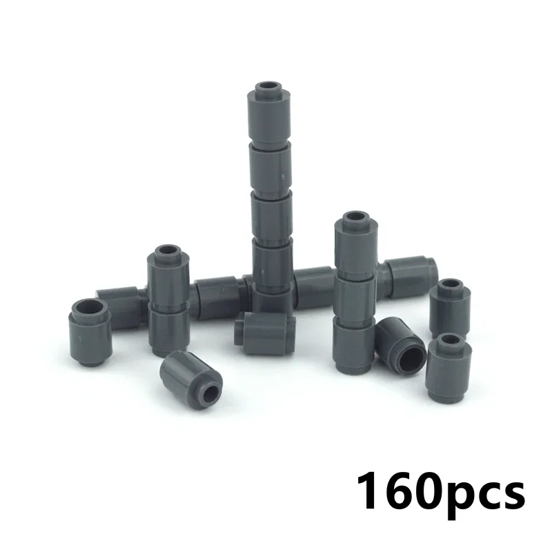 MOC City  Bricks Part DIY Accessories 3062 Round Brick Cylinder Bricks 160pcs 1*1 Building Blocks Children Toys