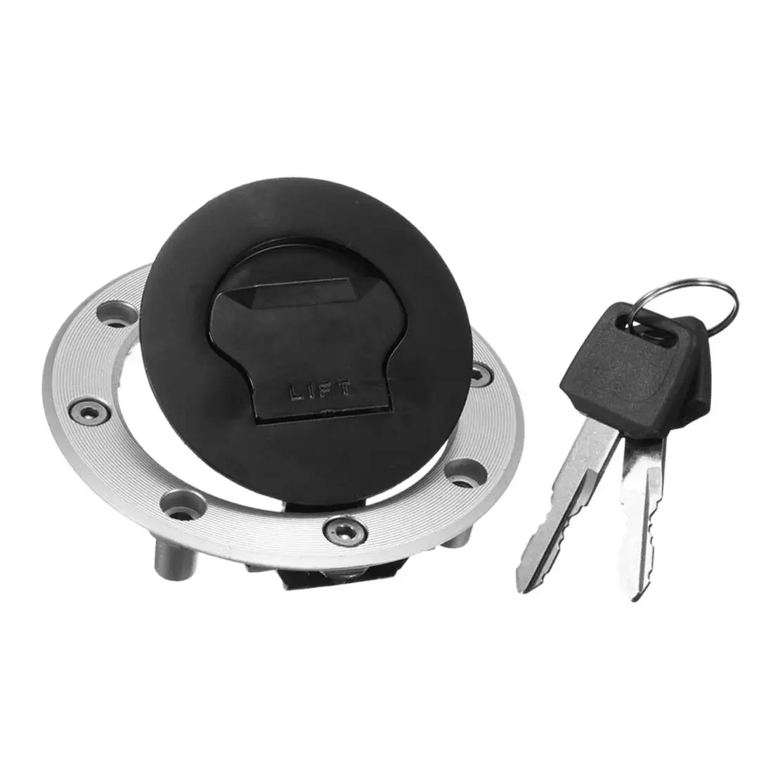 Fuel Gas Tank Cap Lock With Keys Set Aluminum Alloy Fit For Suzuki GSXR 600 750 1100 DL 1000 650 DR 800 GS 500 500E 500F RF 900