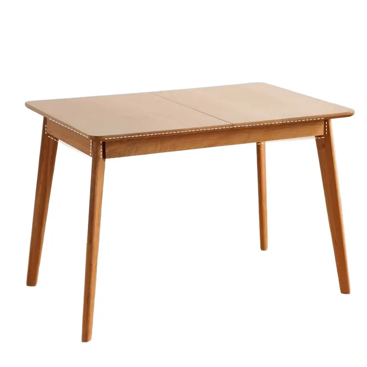 

Japanese style, all solid wood, dining table, household, small apartment, dining table, folding, retractable, cherry wood