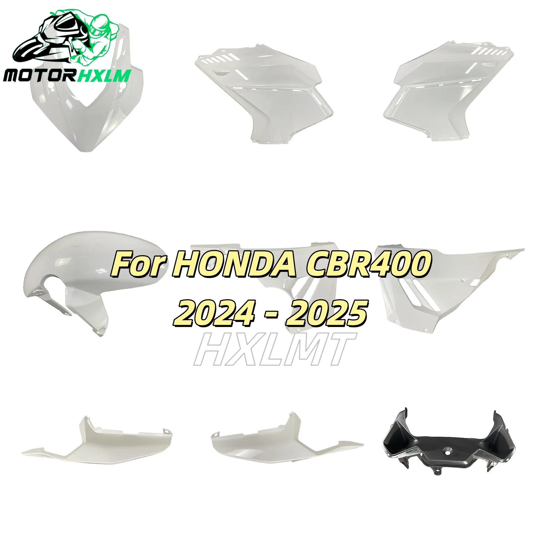 

Motorcycle Fairing Kit Fit For Honda CBR400RR 2024 2025 Unpainted Motorcycle Shell Plastic Frame Fairing Bodywork Kit Panel Set