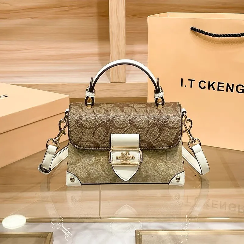 

Light luxury brand women's handbag 2025 autumn and winter new retro designer shoulder bag high-end fashion crossbody small squar
