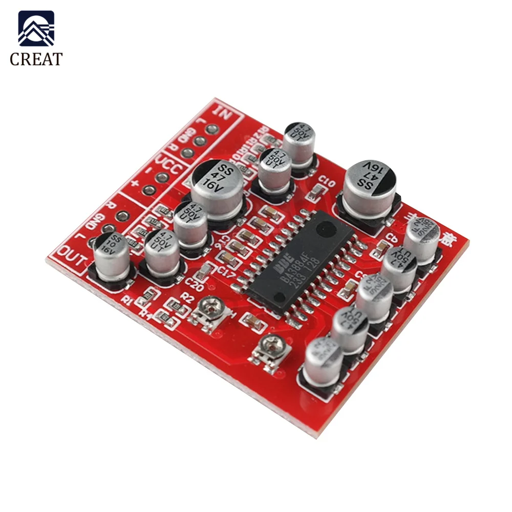 1PC BA3884F Tone Board Preamplifier BBE Sound Effect Exciter DIY Module to Enhance Clarity Treble and Bass