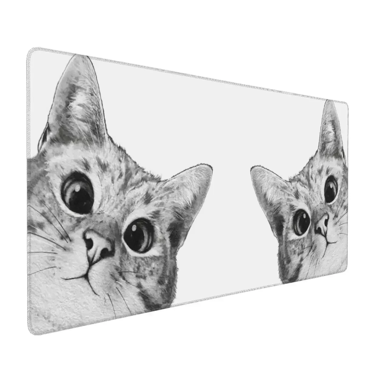 Sneaky Cat Large Mouse Pad Computer Keyboard Mouse Mat Gaming PC Laptop Desk Mat Office Accessories Table Mats