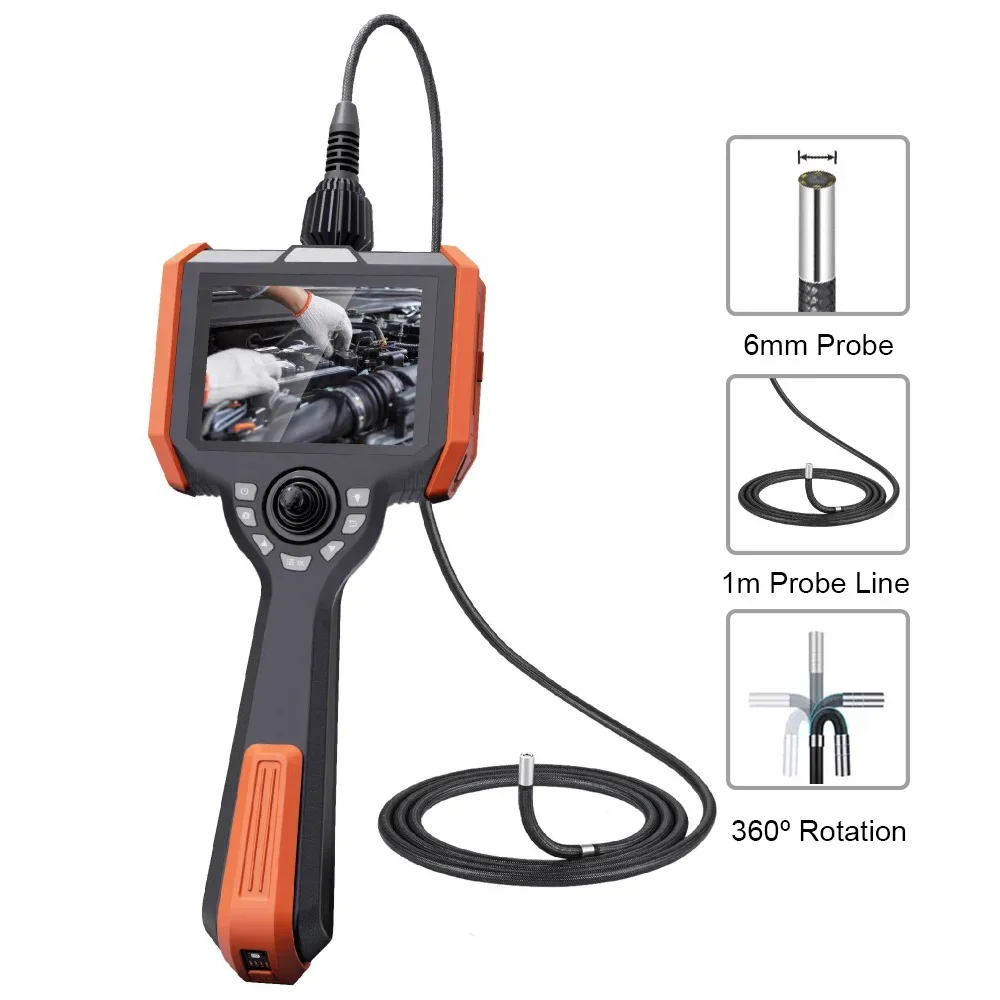 VSNDT Best Selling Industrial Endoscope Camera 720 5 Inch Lcd Screen Portable 2.8mm Borescope Inspection Camera