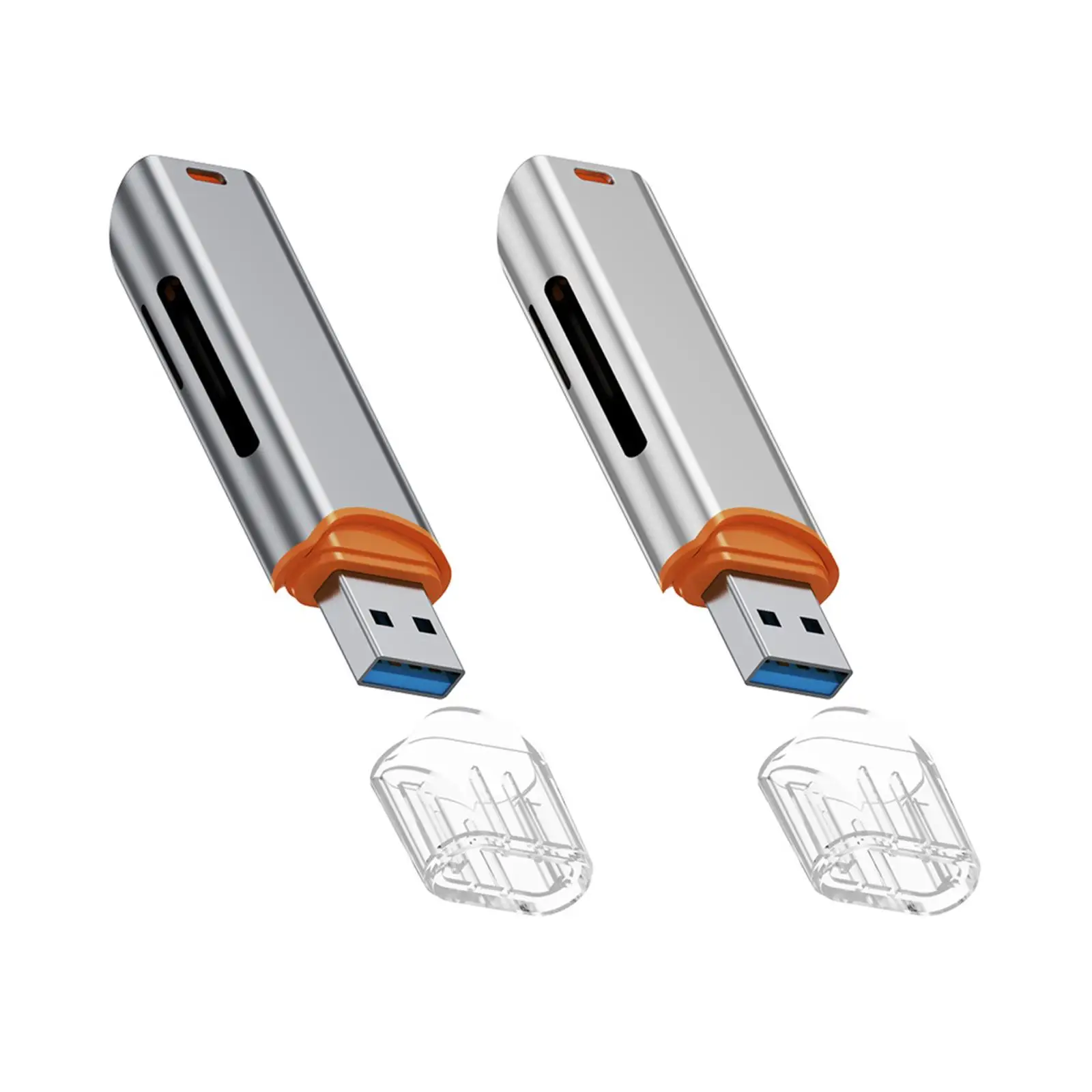

USB 3.0 Card Reader USB A Interface Lanyard Hole Design Practical Replacement Electronics Accessory High Speed Transmission