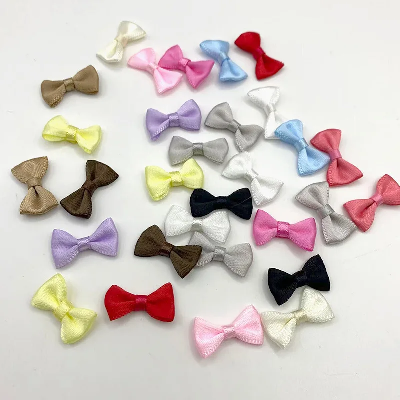 

300 шт./лот, 2x1,2 см, маленький мини-бантик, ручная работа, материал «сделай сам», нижнее белье, аксессуары для одежды, украшение для куклы, галстук для домашних животных, подарочная упаковка