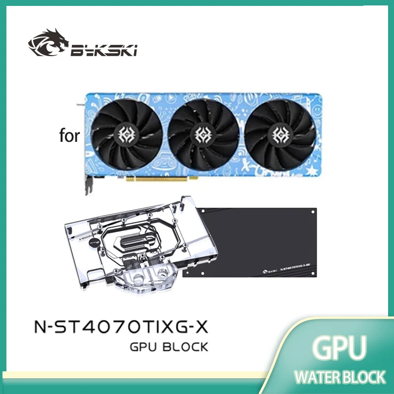 Bykski GPU Block Use for ZOTAC RTX 4070Ti Trinity 190mm PCB / 4070 12GB X-GAMING OC Video Card Copper Radiator N-ST4070TIXG-X