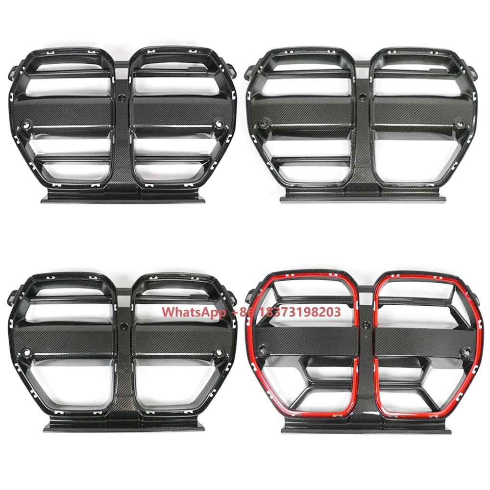

G80 G82 Dry Carbon Fiber With/Without ACC Front Bumper Grill for 2021-2026 G80 G81 M3 M4 G82 G83 CSL Style Front Grilles