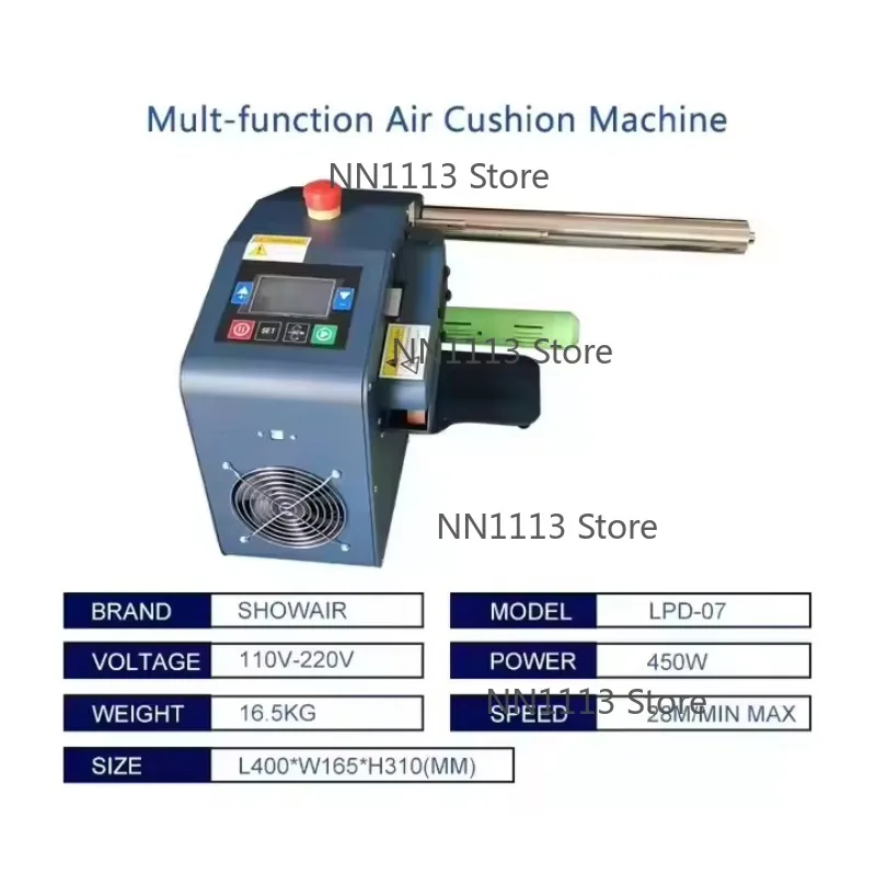 

Automatic Electric Air Cushion Inflator Simple Efficient Safe Operation Core Components Engine Plastic Pouch Packaging