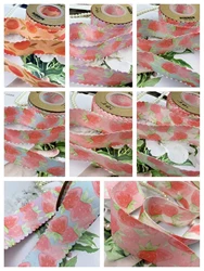 10 Yards 40mm double-sided Wavy lace strawberry ribbon DIY handmade material Headwear for hair bows clothing shoesaccessories 04
