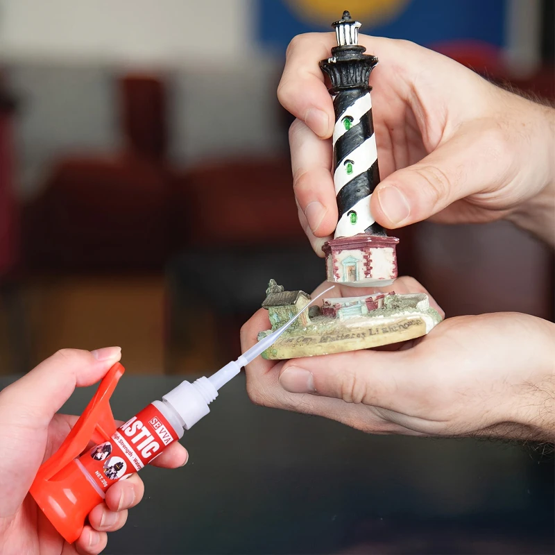 Powerful Multi-purpose Strong Adhesive - Immediate Bonding, Quick-drying Waterproof for Metals/Plastics/Glass/Ceramics/Wood/Leat