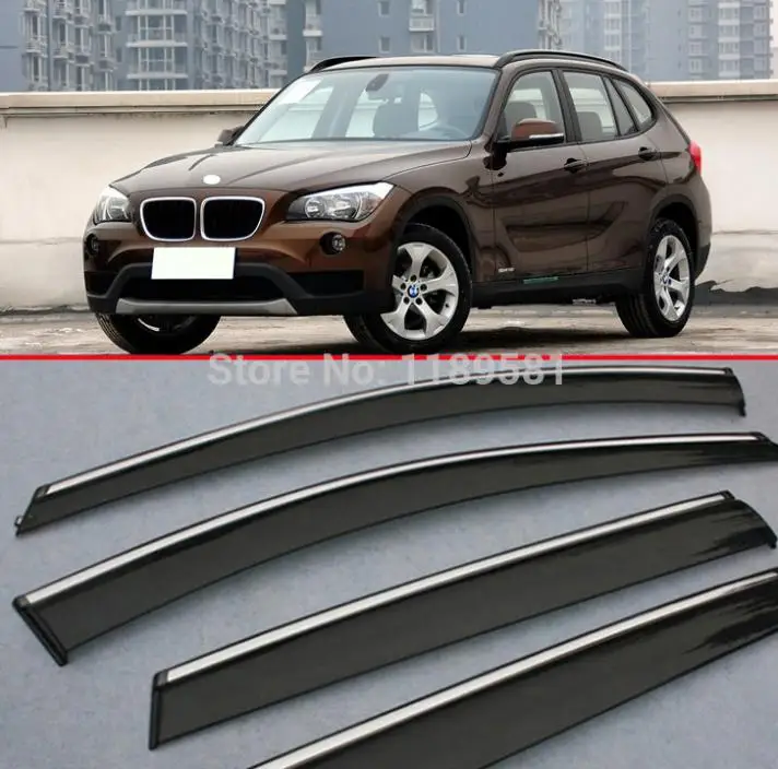 For BMW X1 2011-2015 Window Wind Deflector Visor Rain/Sun Guard Vent  Car Accessories Stickers