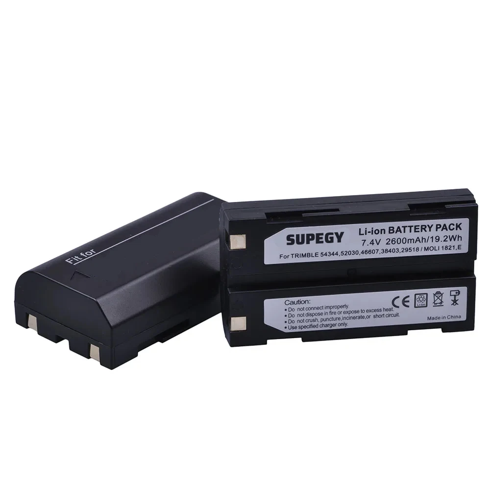 4Pcs 2600mAh 54344 Battery Akku + Rapid LCD Dual Charger for Trimble 5700,5800,R6,R7,R8,TSC1 GPS RECEIVER Batteries