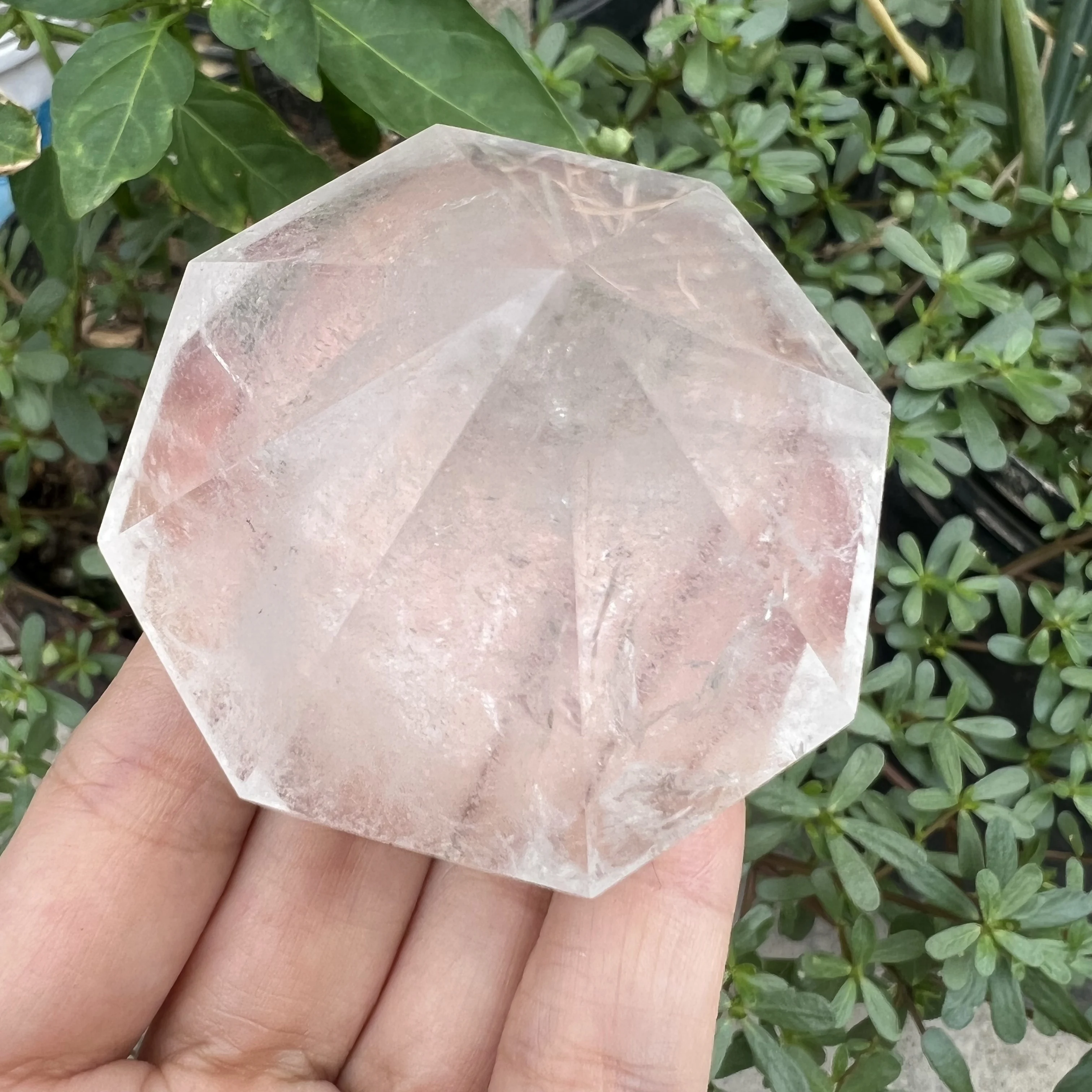 Natural Clear Quartz Crystal Pyramid New Type gemstone Pyramid 8 Faced Reiki Healing Hat type Pyramid