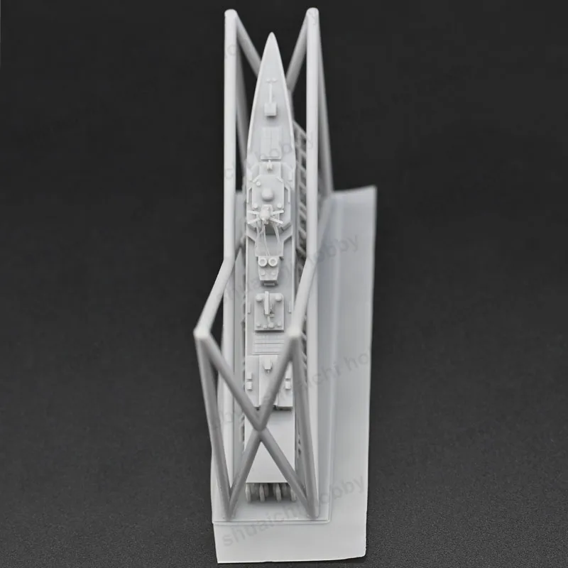 2PCS 1/2000 1500 1250 Scale Type 052DL Tangshan-class Destroyer Model 3D Printed  Full-Hull Waterline Warship for DIY Collection view 3