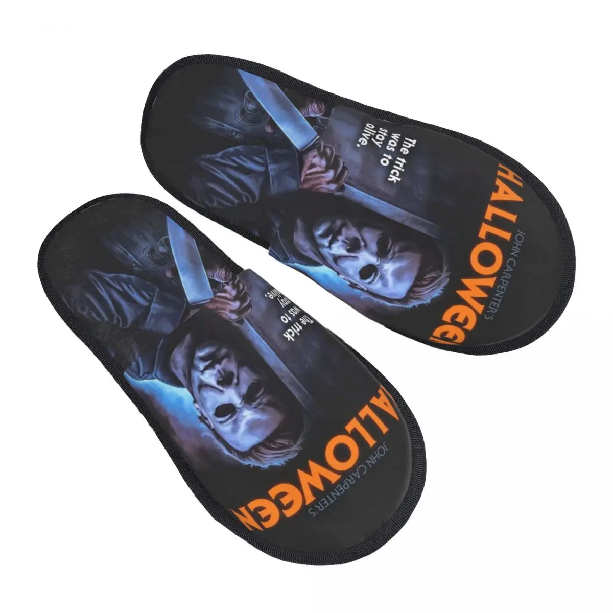 

Michael Myers Halloween Horror Movie Guest Slippers for Spa Women Custom Print House Slipper