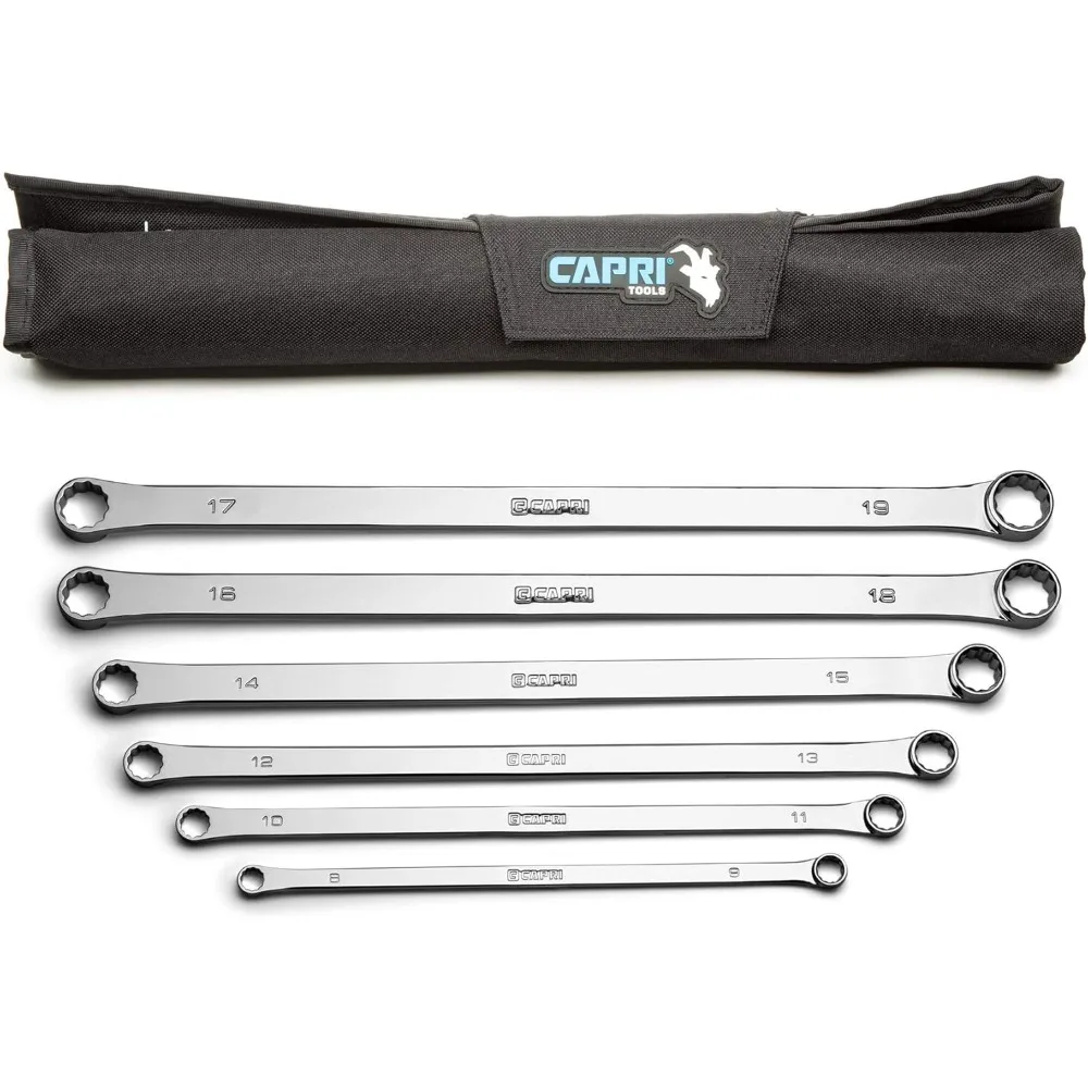 

0 Degree Offset Extra Long Box End Wrench Set, Metric, 8-19 mm, 12 Sizes, 6-Piece (CP11800-6MPK)