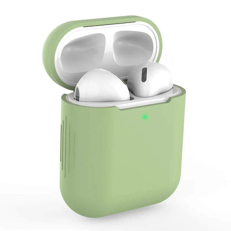 Para Airpods1 Airpods2 fundas protectoras de silicona para Apple auriculares inalámbricos Bluetooth funda para Apple Airpods 1/2