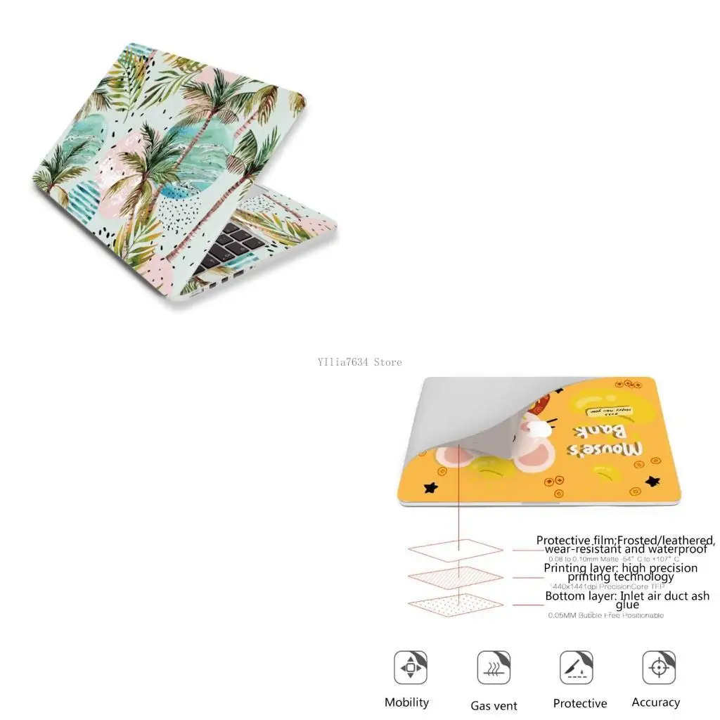 

Наклейки для ноутбука, наклейка, 15 дюймов, многоразовый защитный чехол для нетбука, чехол для ноутбуков Air 13