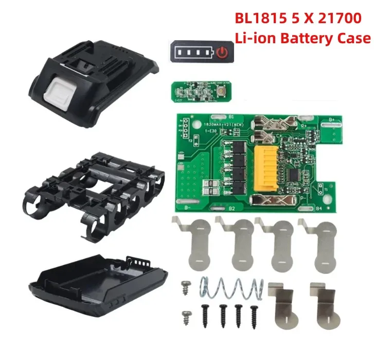 BL1815 5 X 21700 Li-ion Battery Case Charging Protection Circuit Board Label Box For Makita 18V 3.0Ah Housings