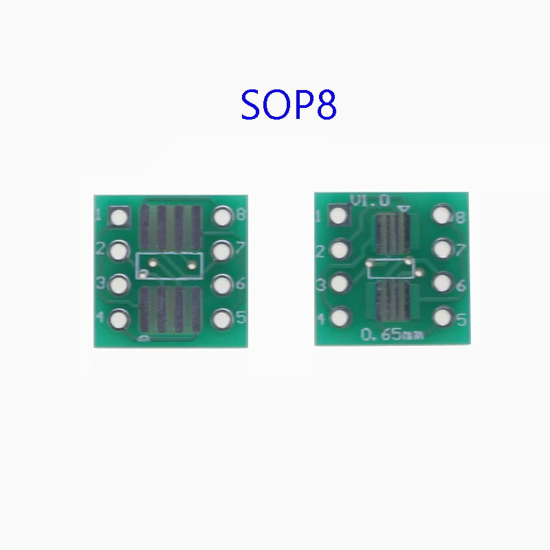 cltgxdd 10piece PCB board SOP8 SOP14 SOP16 SOP20 SOP24 SOP28 QFP FQFP TQFP to DIP adapter conversion board