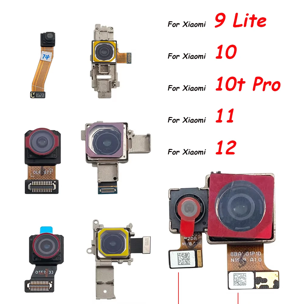 

Front Rear Camera For Xiaomi Mi 12 11 10T Pro 9 Lite Back Main Small Front Facing Camera Module Flex Cable Repair Parts