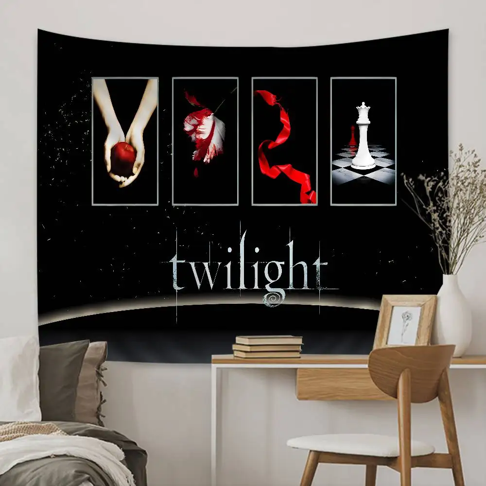 Vampire Fantasy Film T-Twilight Printed Large Wall Tapestry Cheap Hippie Wall Hanging Bohemian Wall Tapestries Mandala Home