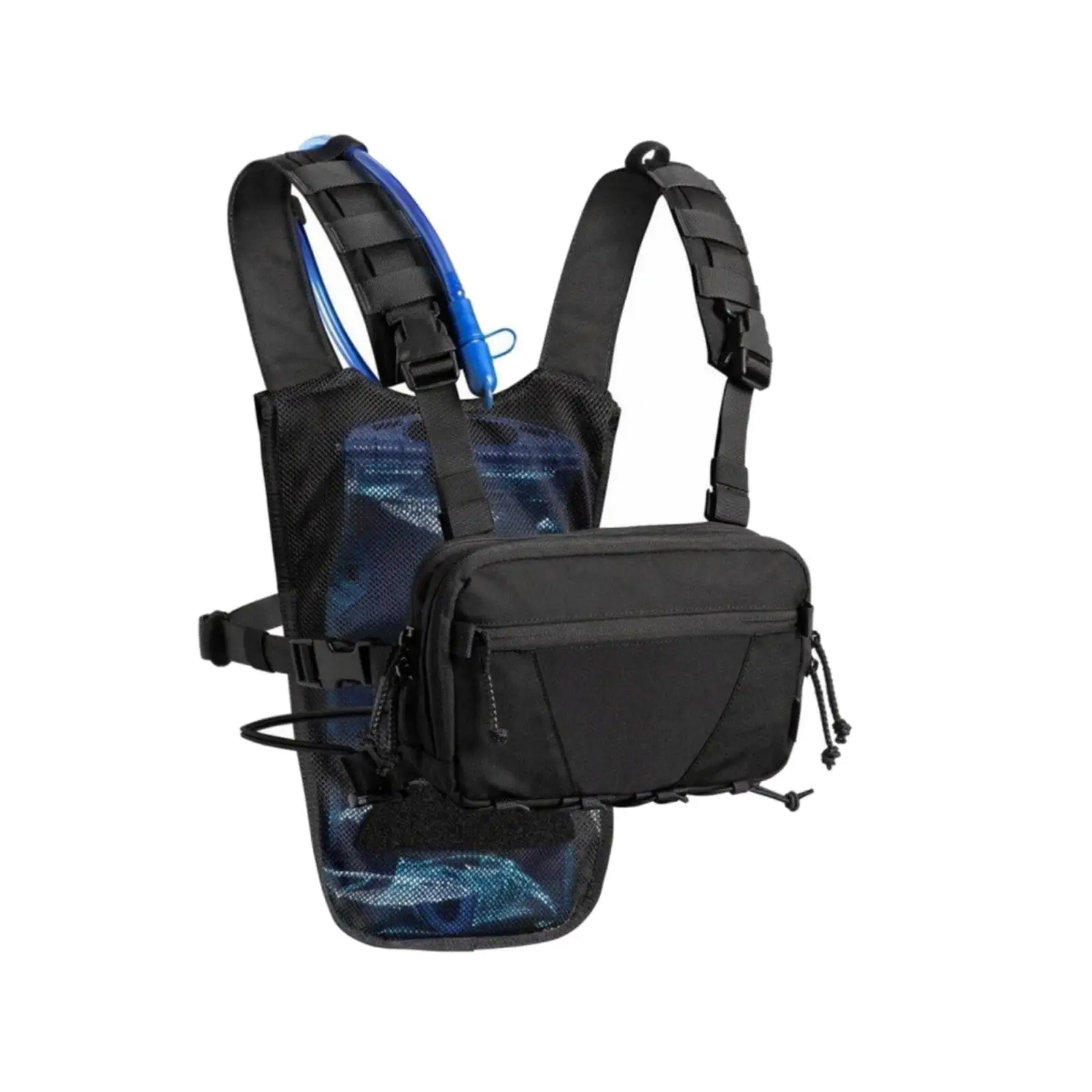 Multi Pocket Water Cooling Vest for Running Hiking Trail Hydration Backpack with Elastic Cord Storage