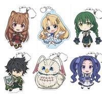 Anime Store Shield or Hero Naofumi Iwatani Raphtalia Filolial Ver Acrylic HD Figure keychain Pendant KeyRing Charm Gift About6cm