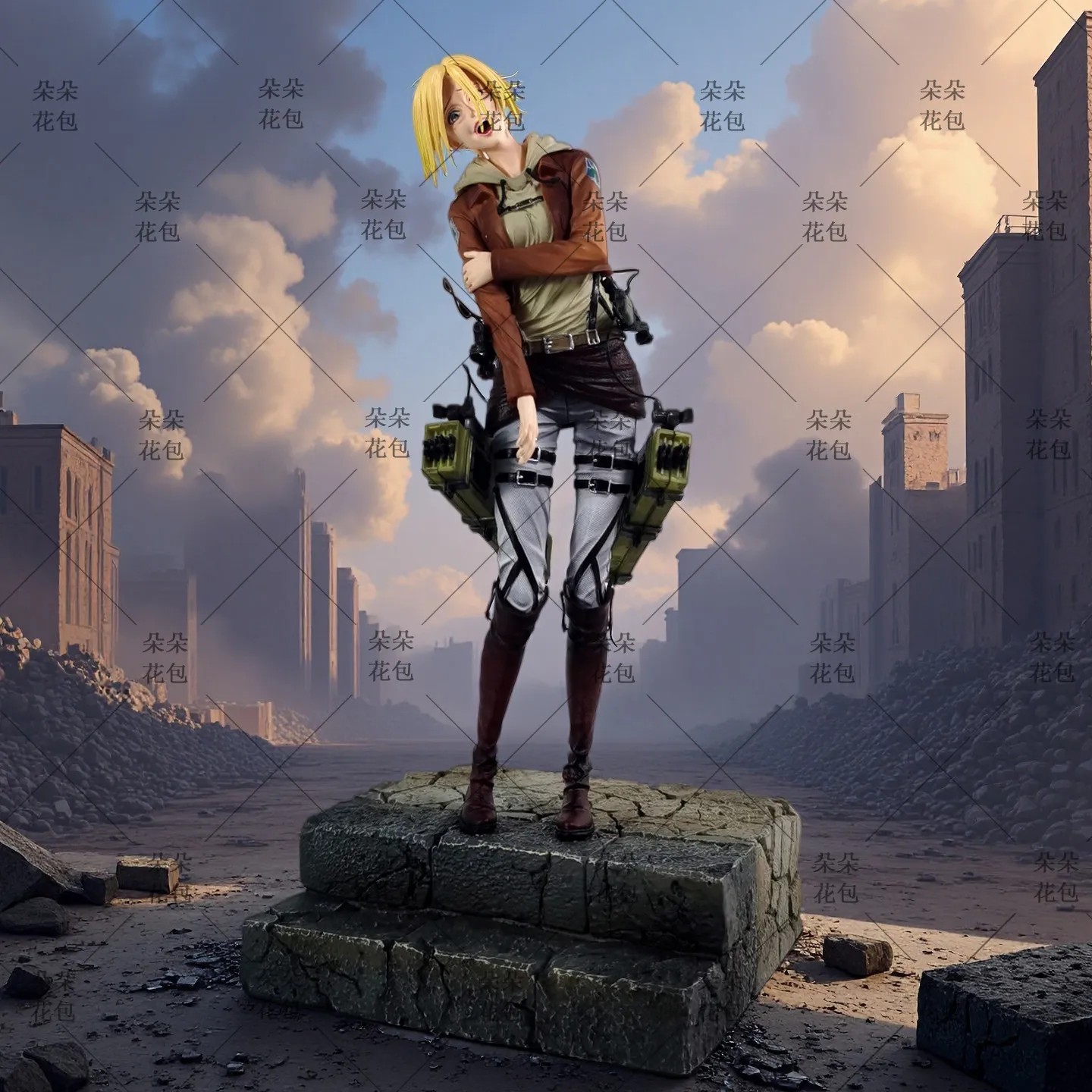 

Неофициальная фигурка Ани Леонхарт из «Атаки Титанов» с полной росписью, статуэтка GK, настольное украшение для коллекционеров аниме, модная игрушка