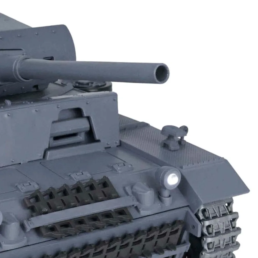 بيع الولايات المتحدة Henglong 1/16 7.0 ترقية الألمانية بانزر III L RTR دبابة مع جهاز للتحكم عن بُعد 3848 المسارات المعدنية #1