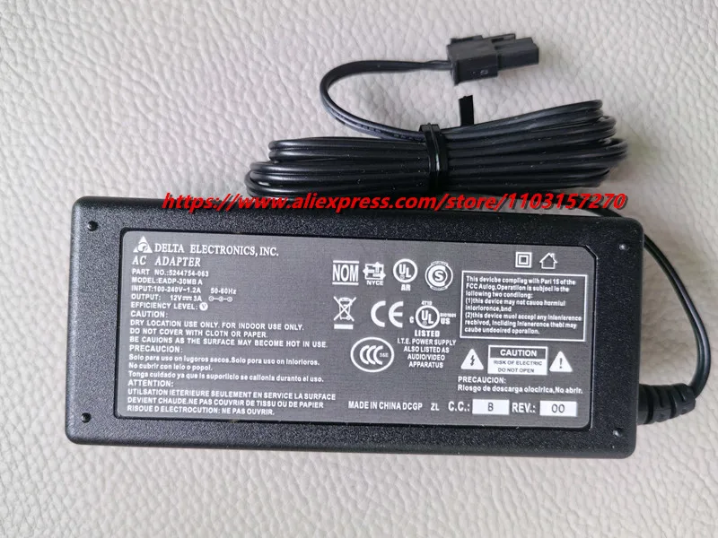 12V 3A 36W AC アダプター電源充電器 Fortigate Fortinet