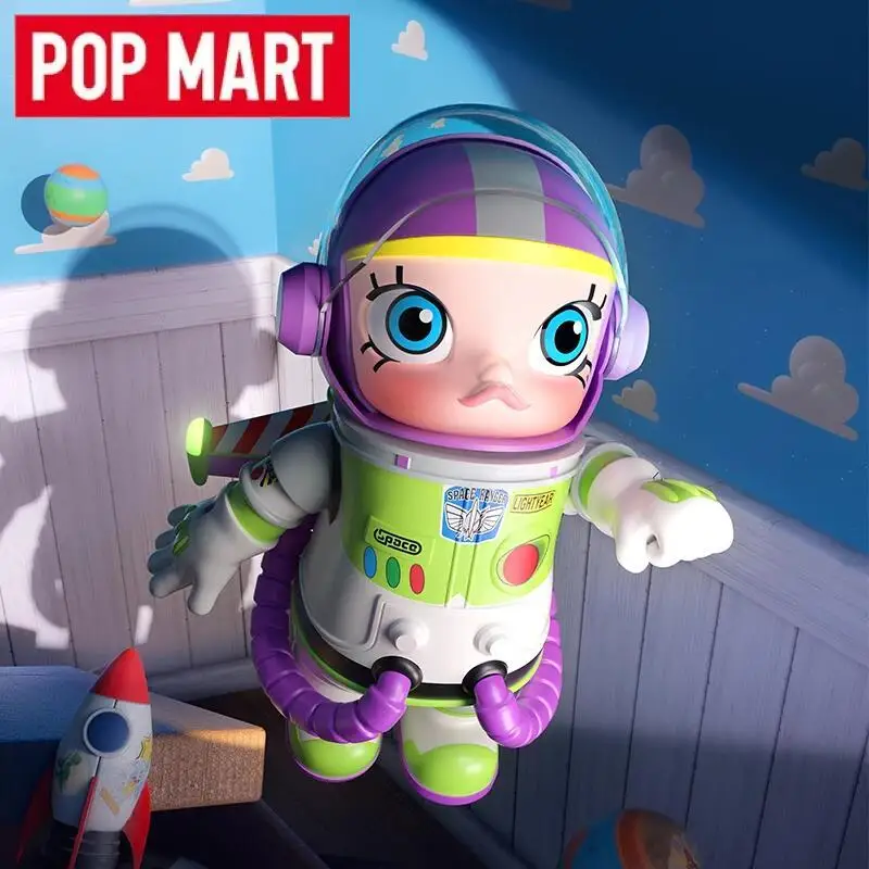 POP MART Mega Space Molly 400% Buzz Lightyear Series Genuine Toy Anime Action Figure Surprise Birthday Present